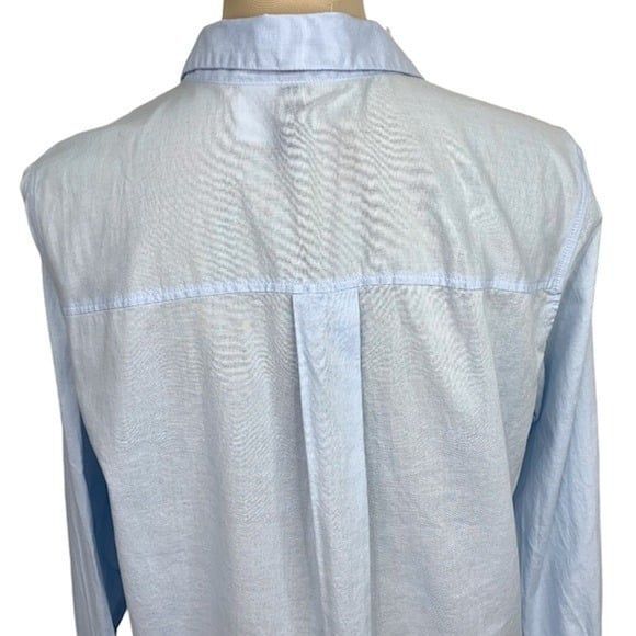 H&M Blue Lightweight Button Down Size 6 cotton - Picture 9 of 11